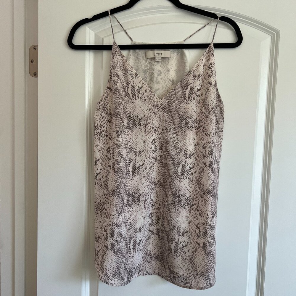 Loft Snakeskin Tank Camisole